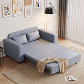 63-inch pull-out sleeper sofa bed with storage compartment for space-saving comfort